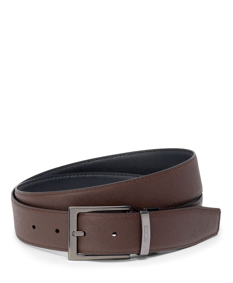 TUMI BELTS Rectangle Reversible Saffiano Leather Belt 35mm OS44  hi-res | TUMI