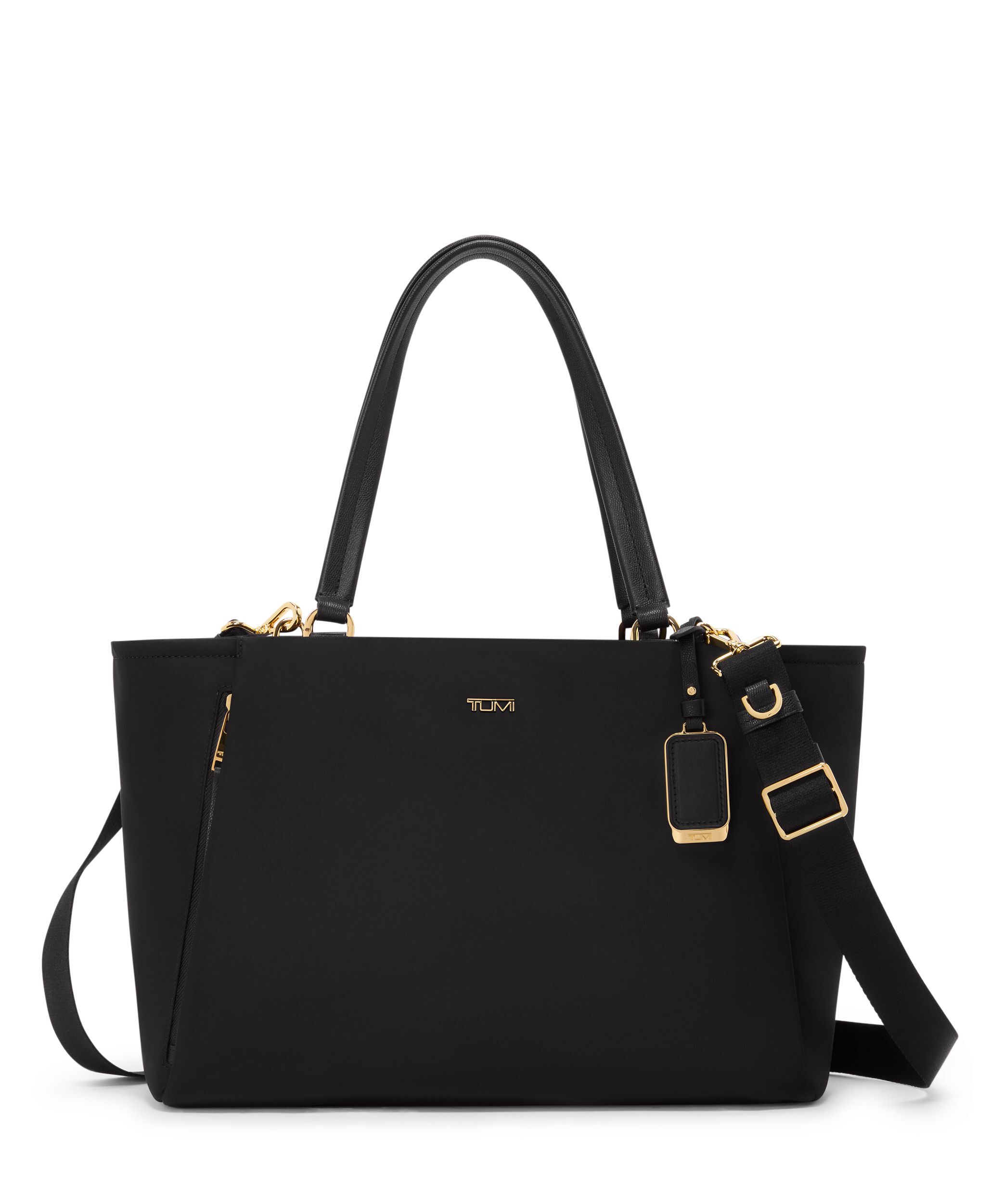 Valetta Medium Tote in Black/Gold | Voyageur | TUMI Singapore