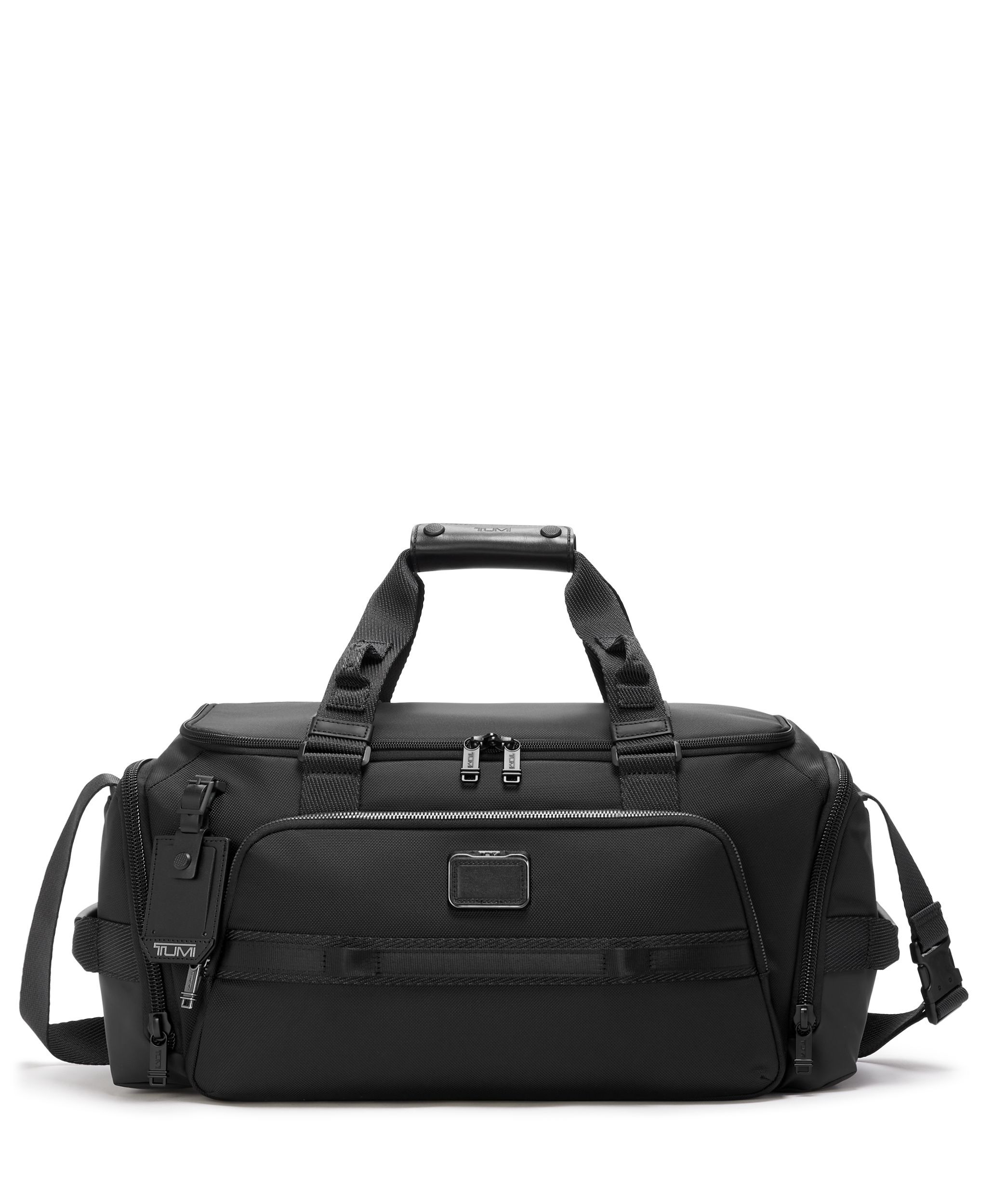 Tumi leather deals weekender bag