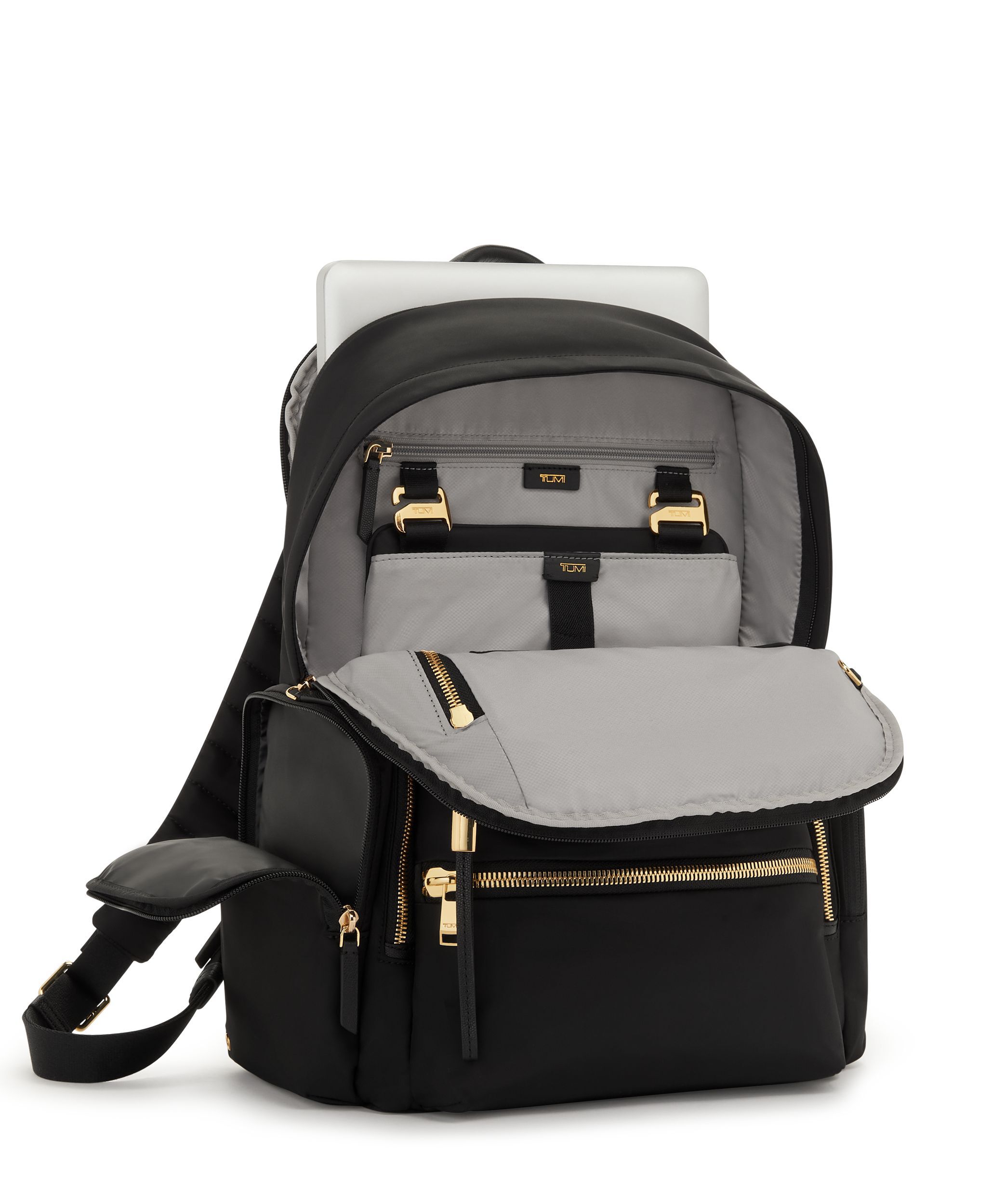 Celina Backpack in Black/Gold | Voyageur | TUMI Singapore