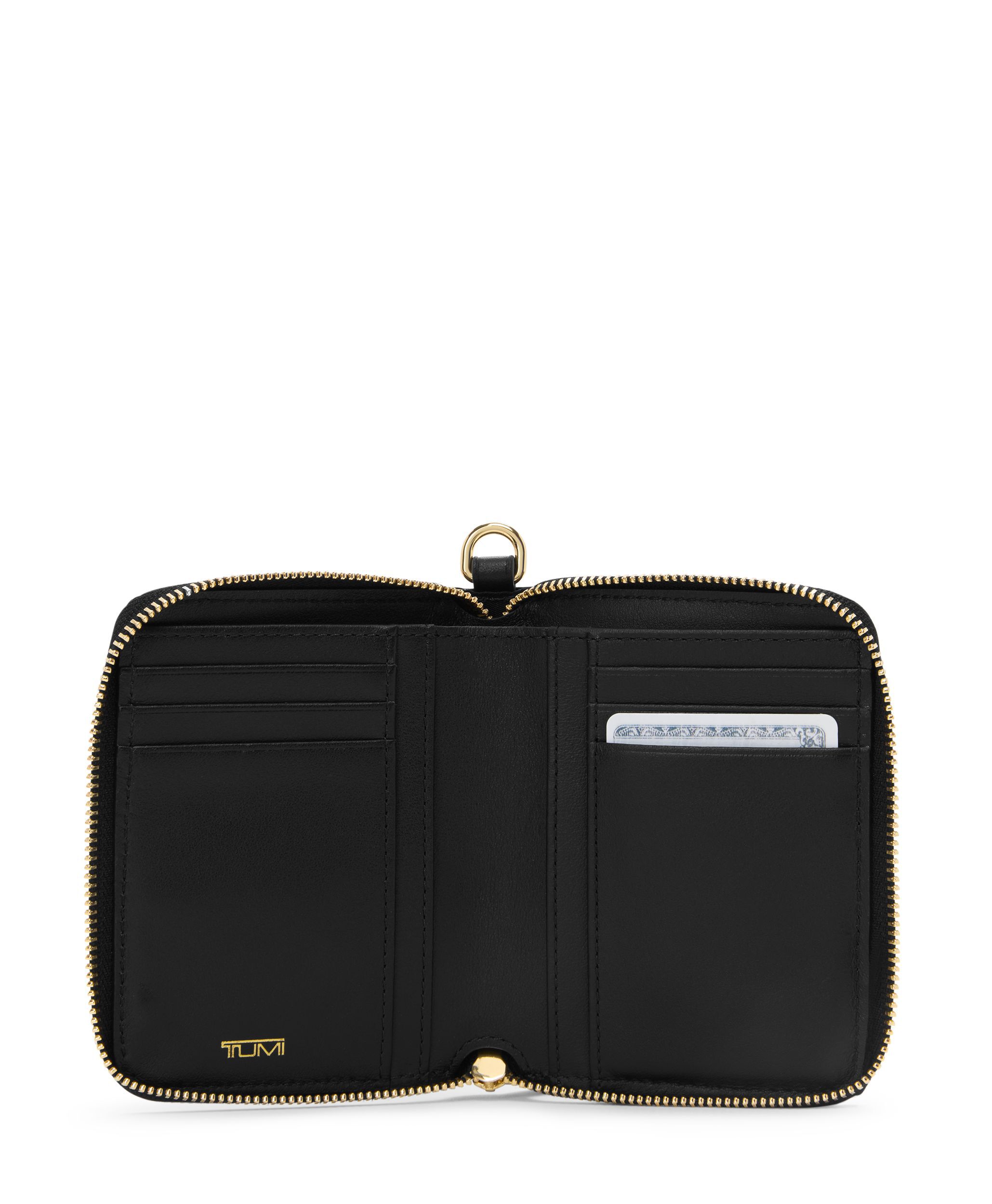 小物 TUMI Bi-Fold Wallet (US/Small Banknotes) Bifold Wallet in Black/Gold | Voyageur | TUMI Singapore