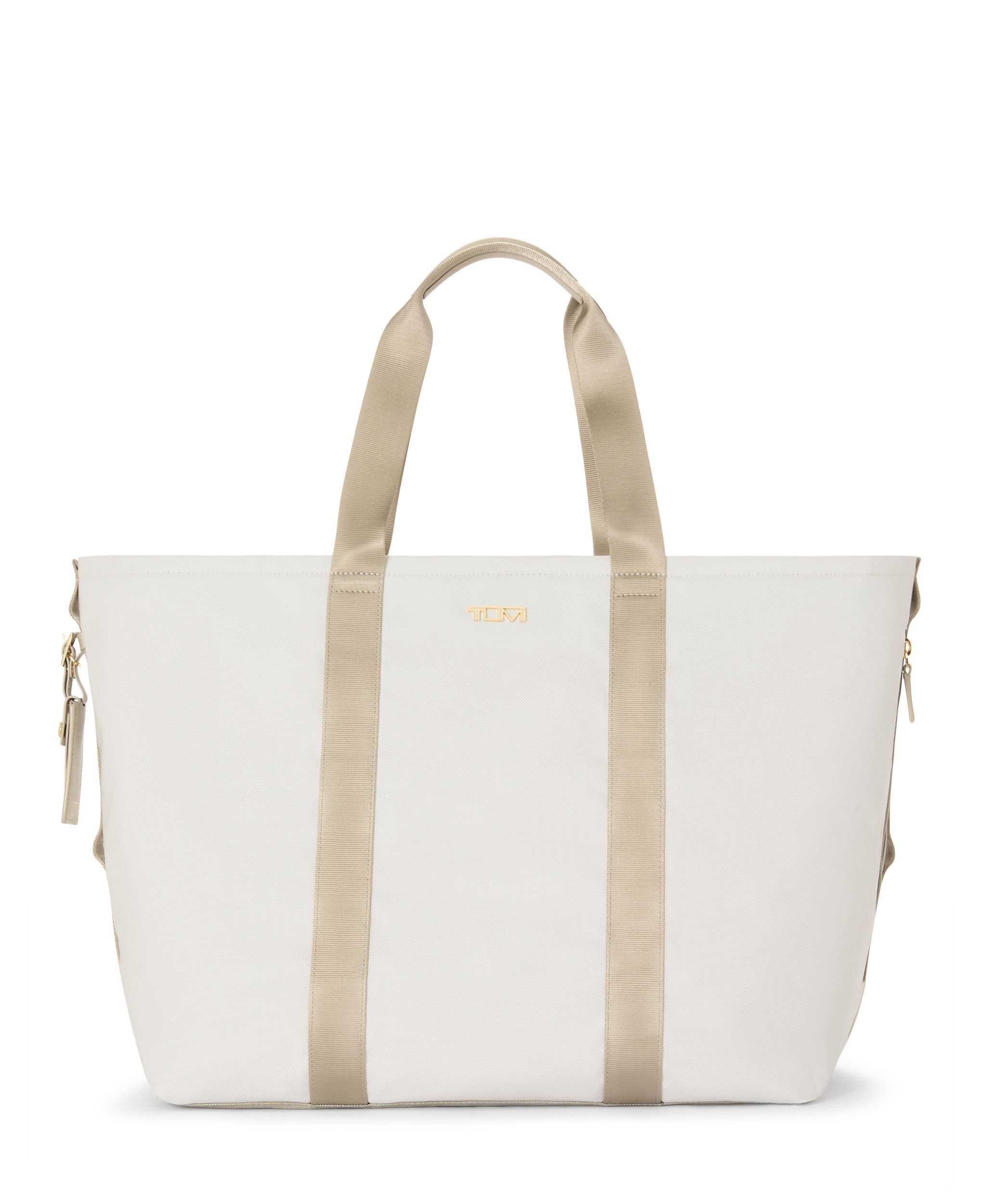 Essential Large East West Tote in Off White/Tan | Tumi Sport
