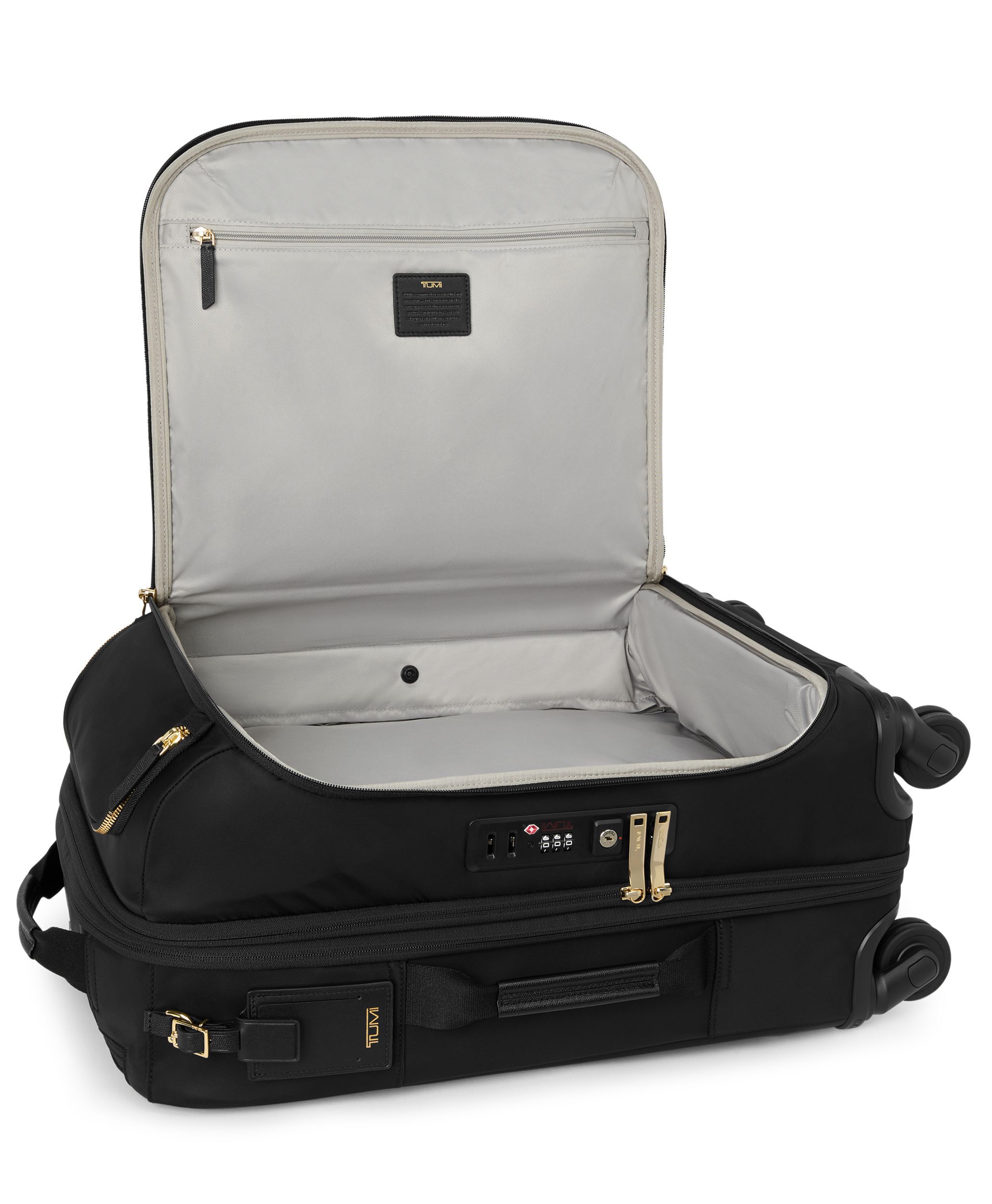 Leger International Expandable Carry On in Black/Gold | Voyageur