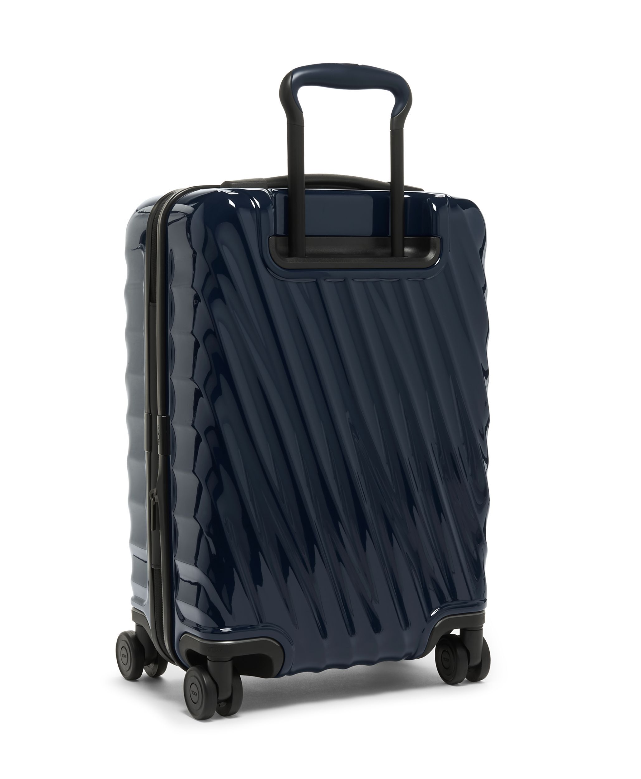 International Expandable 4 Wheeled Carry On in Navy | 19 Degree