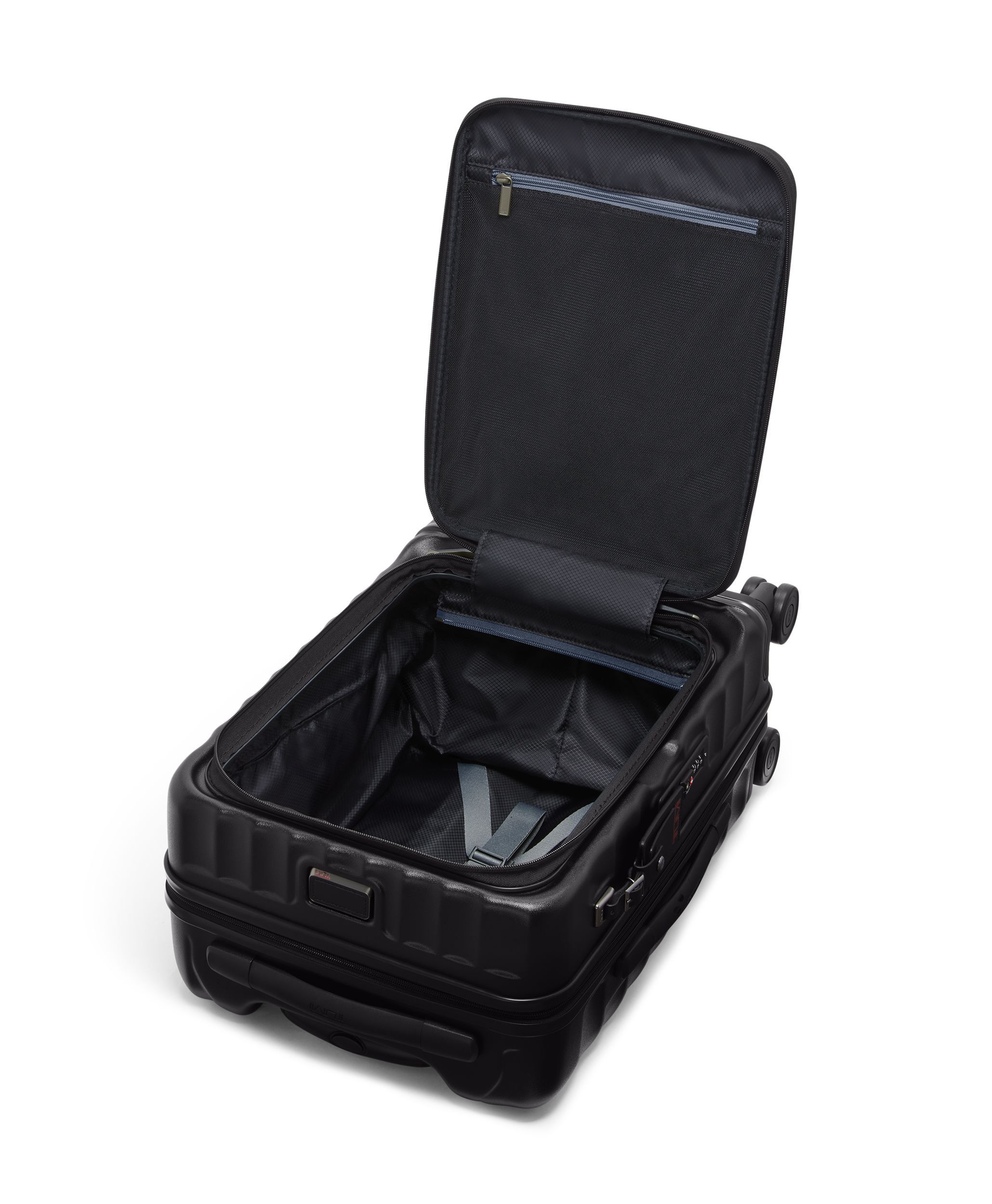 Front Access Expandable Carry-On in Black Texture | 19 Degree