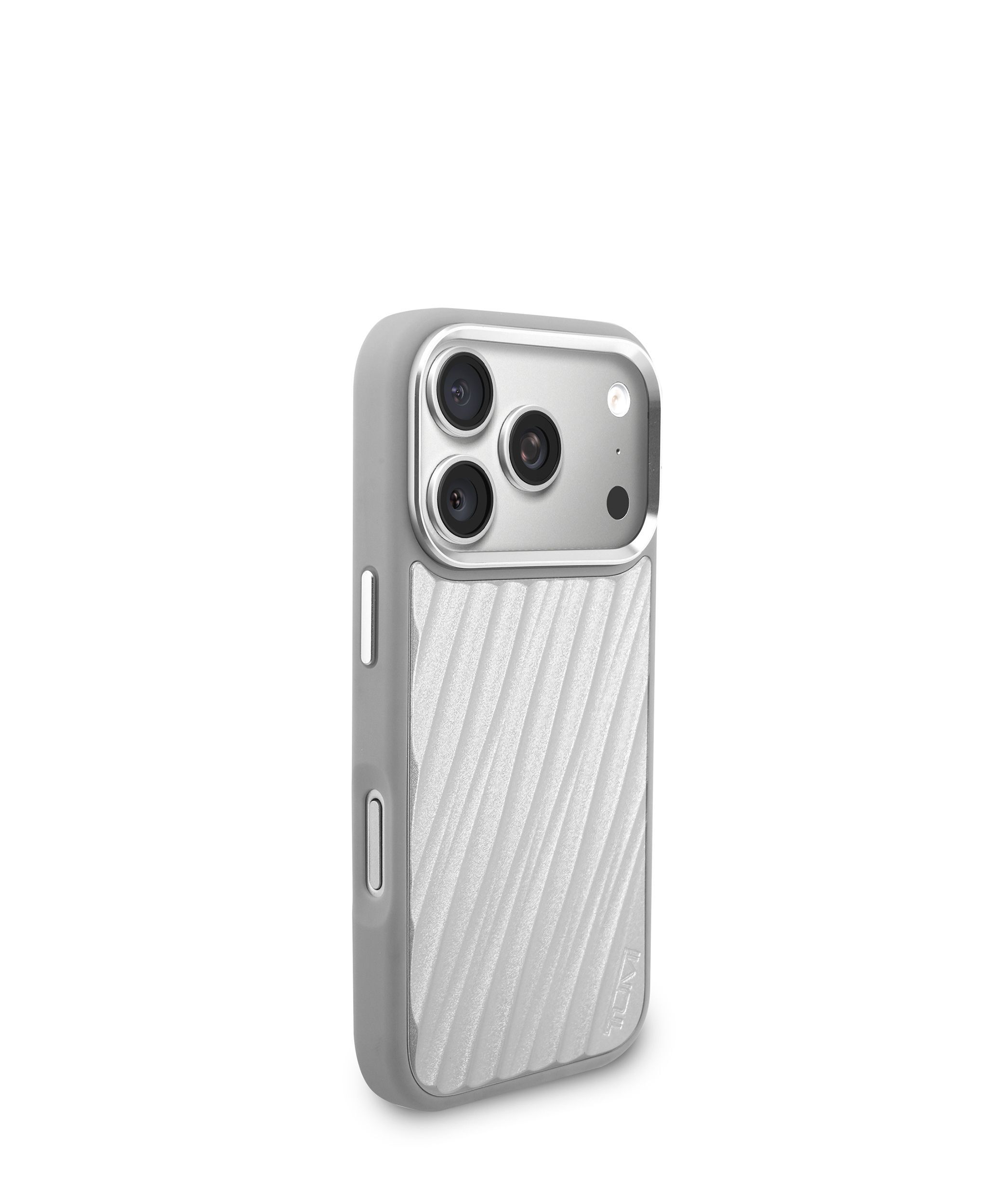 TUMI iPhoneケース シルバー ストライプ Tumi MOBILE ACCESSORIES ALU IPHONE 17 PRO - MOBILE ACCESSORIES in
