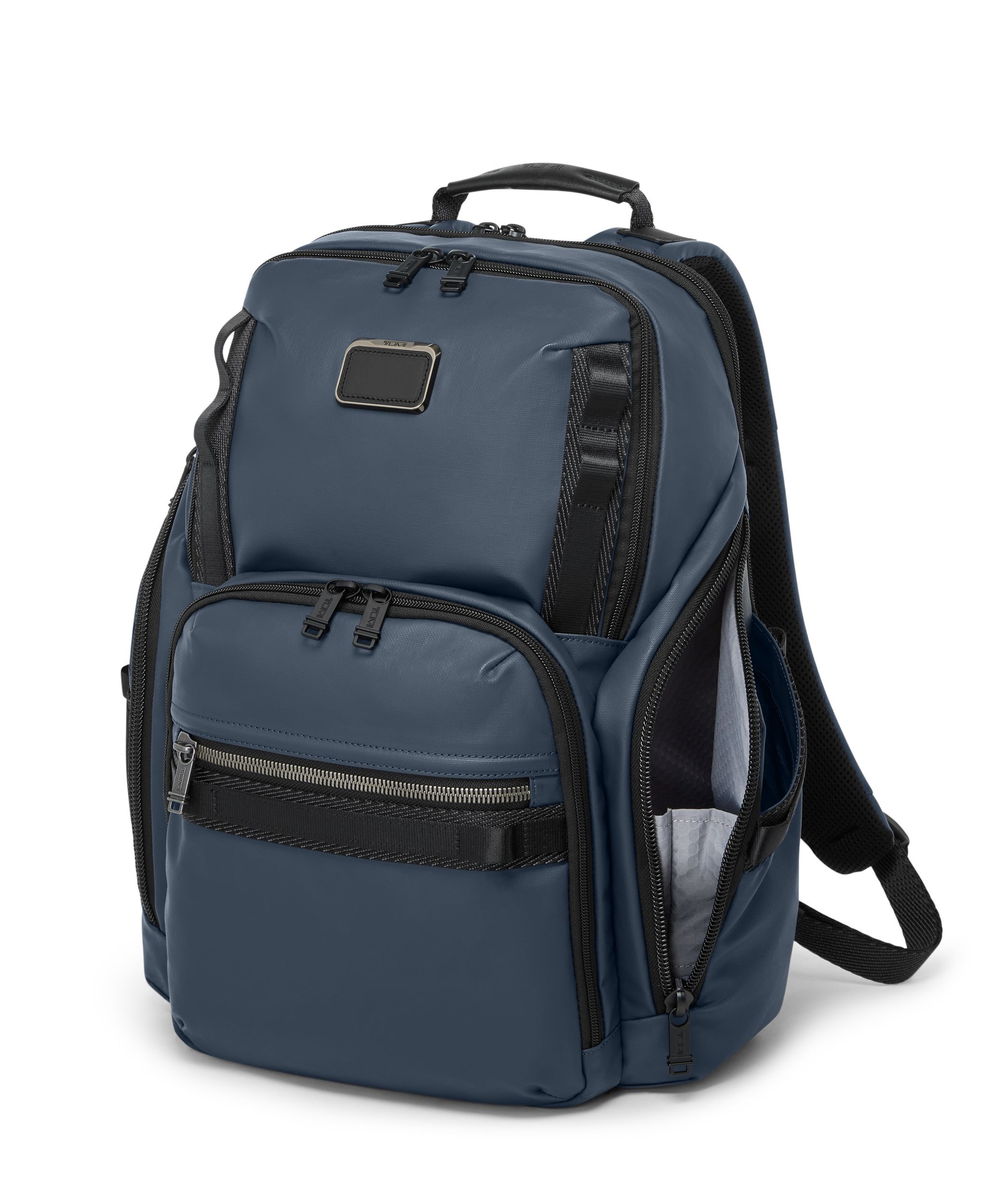 Search Backpack in Navy Coated Canvas | Alpha Bravo | TUMI Singapore