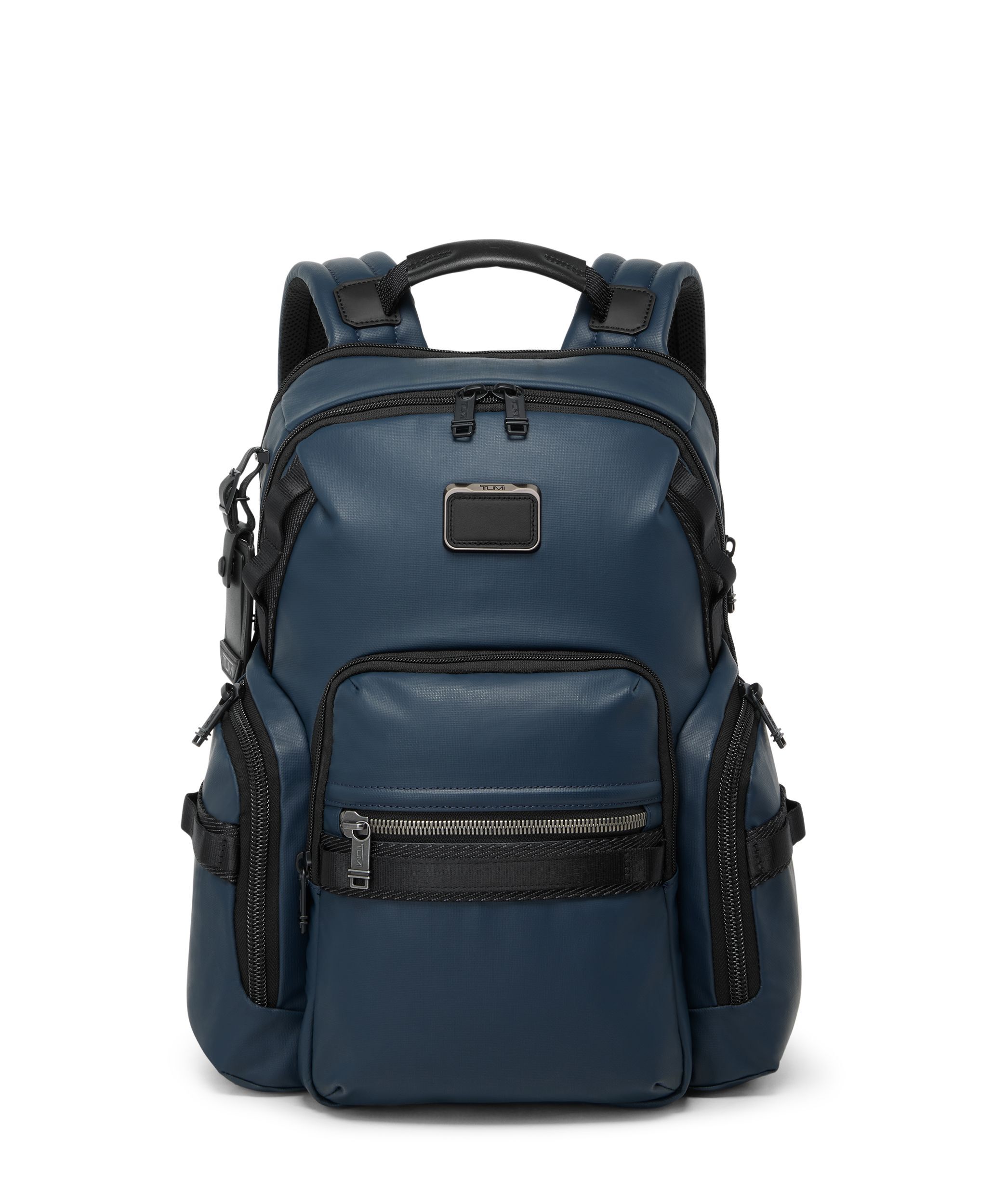 TUMI ALPHA BRAVO 22681BTH 青×茶　ラゲージタグ欠品 TUMI 22681BTH ALPHA BRAVO Knox backpack BLUE Good Condition