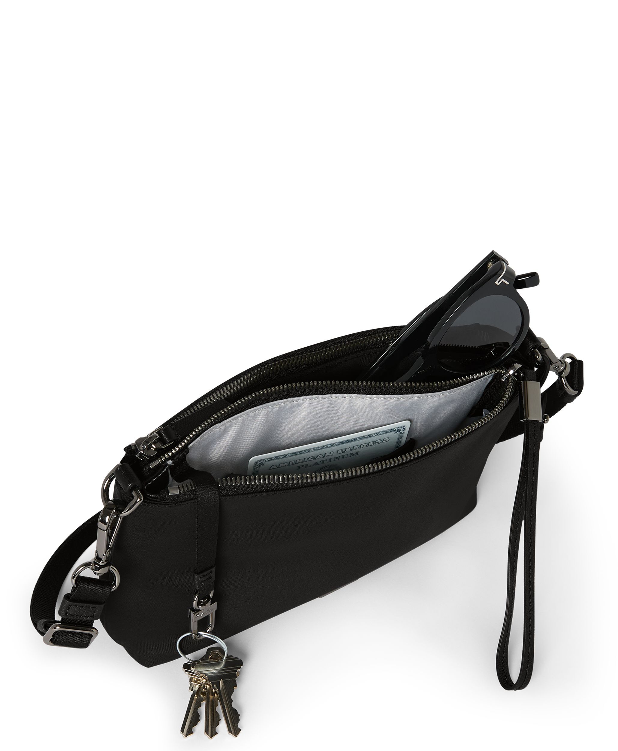Adela Crossbody in Black/Gunmetal | Voyageur | TUMI Singapore