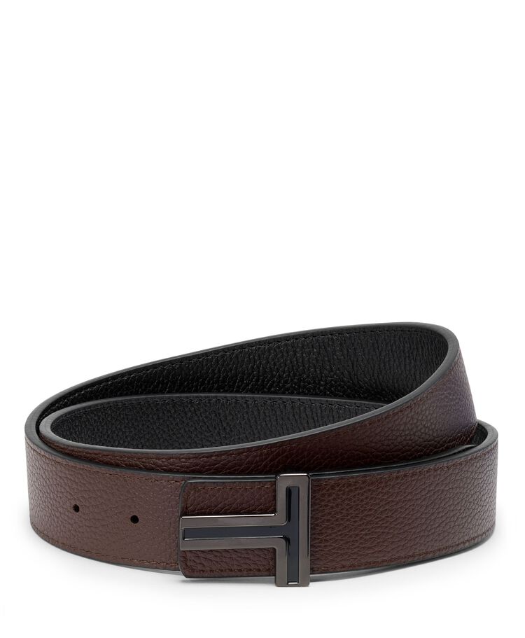 TUMI BELTS T Buckle Reversible Leather Belt 35mm 36  hi-res | TUMI