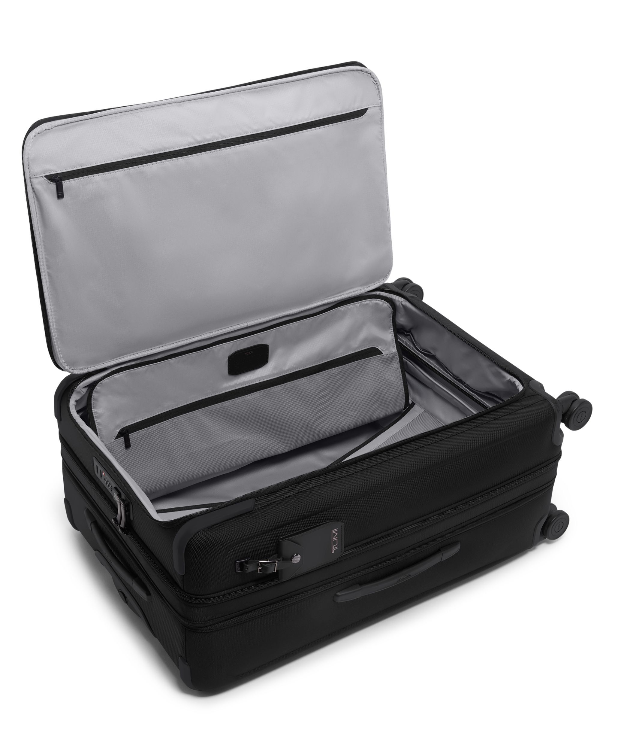 Large Dual Access Expandable Checked in Black | Tumi Alpha | TUMI